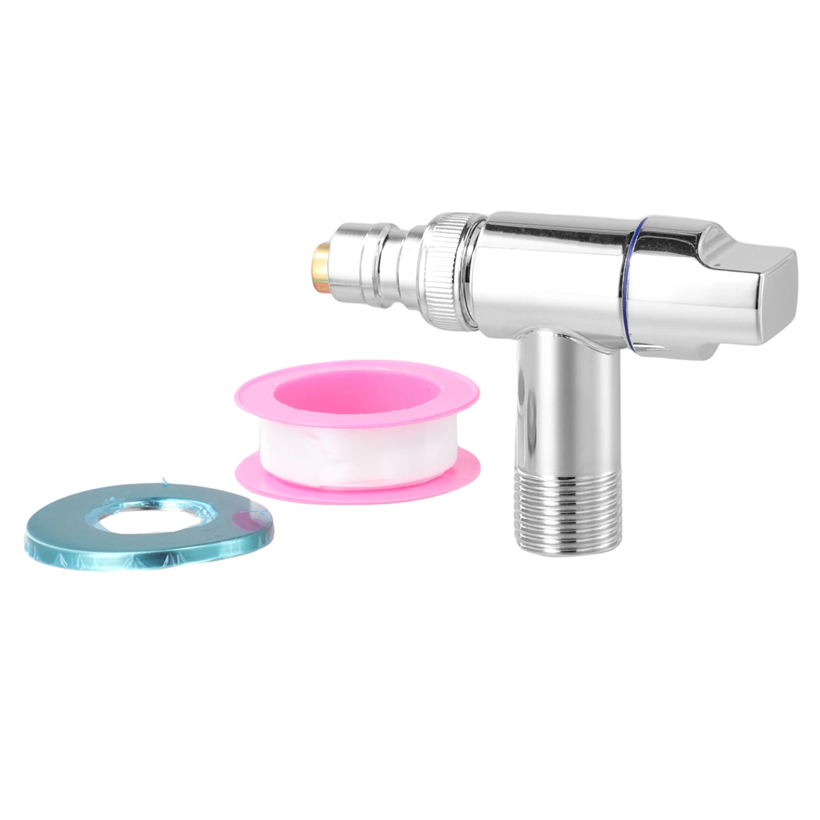 Stainless Steel Washing Machine Faucet Mini Automatic Water Stop Faucet Water Stop Quick Open Water Tap Thread G1/2 Wall Mount