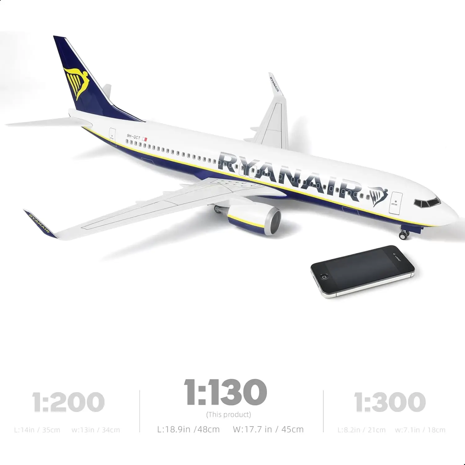 1:85 Scale B737 Ryanair Model Planes B737-800 Model Ryanair