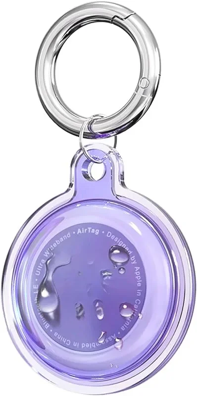 Waterproof Airtag Holder Keychain for Pet Collars and Key Rings