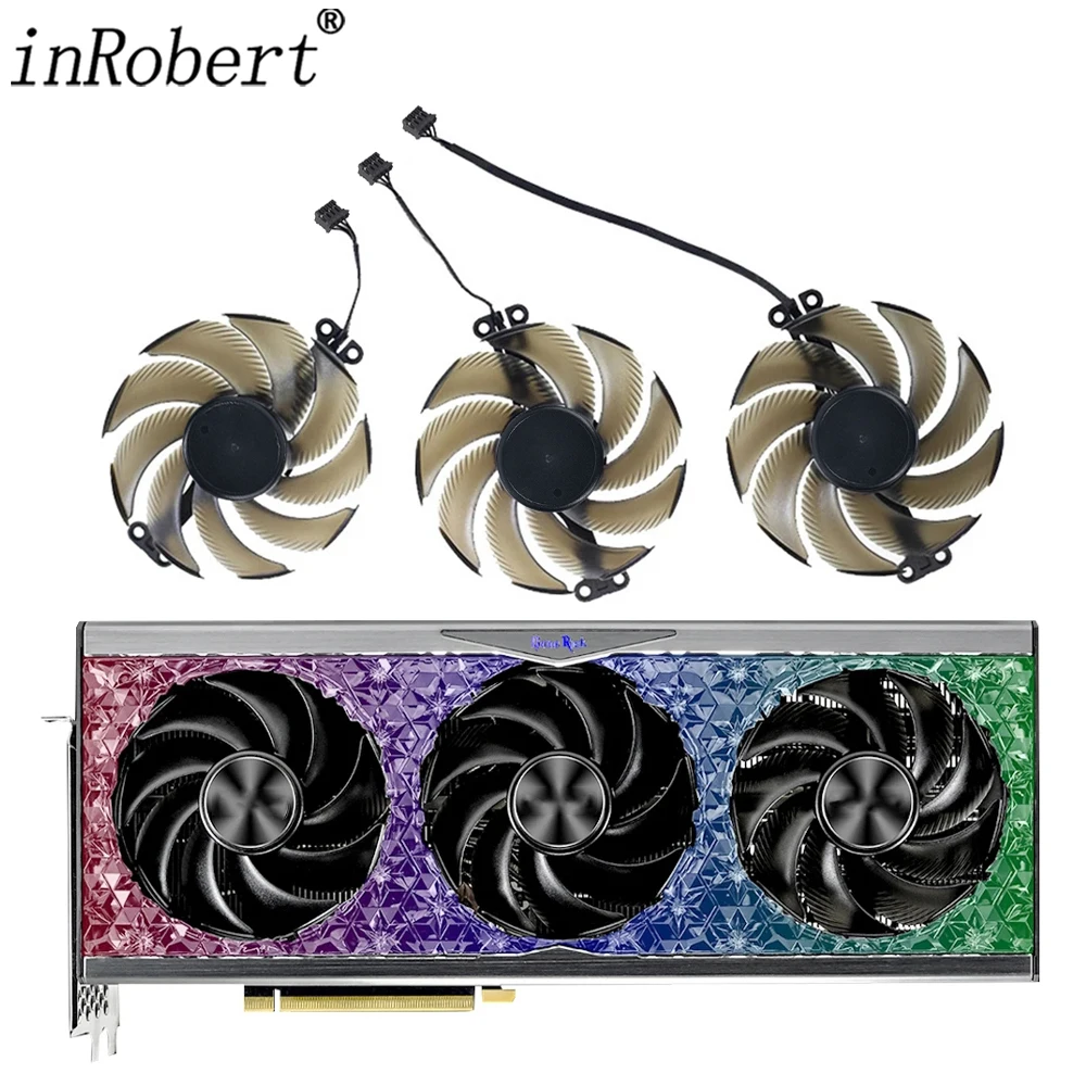 Ventola Per Scheda Video Da 90Mm Th9520B2H-Pcb01 Per Ventola Di Ricambio Per Scheda Grafica Palit Geforce Rtx 4090 4080 Gamerock Oc Omnibnero