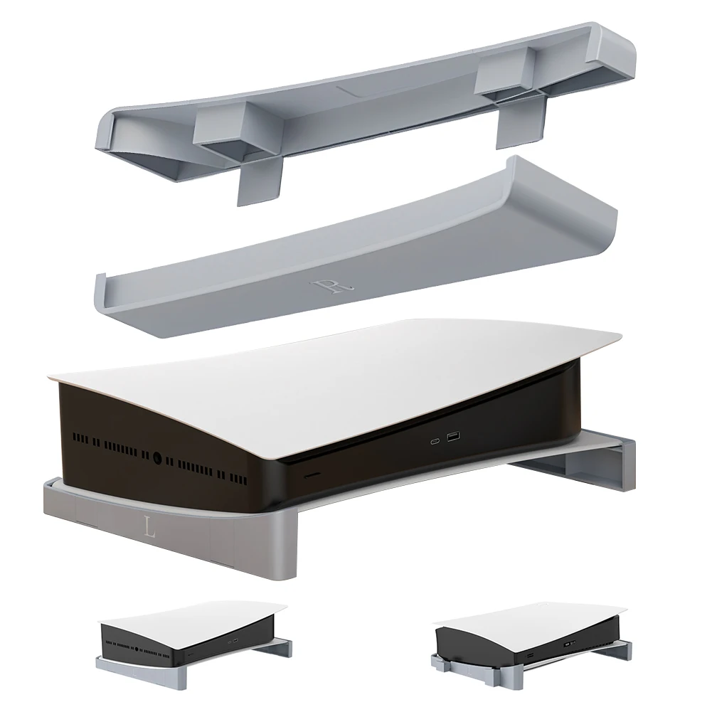 For PS5 Horizontal Base Stand Holder Game Console Base Stand Holder Placement Bracket for Playstation 5 Disc & Digital Edition