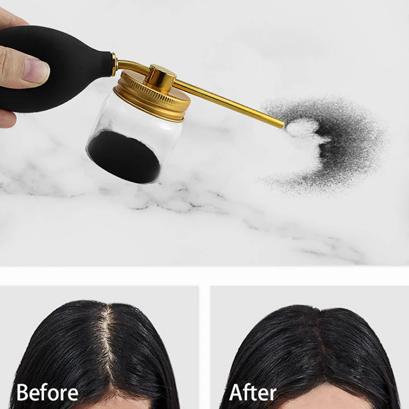 Refillable Talc Fiber Powder Blower Puffer Barbers Hairdressers Talcum