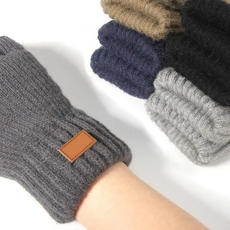Verdickte warme Handschuhe, Halbfinger-Design, flexible Screentouch-Handschuhe für den Innenbereich, Y08E – Detail 7