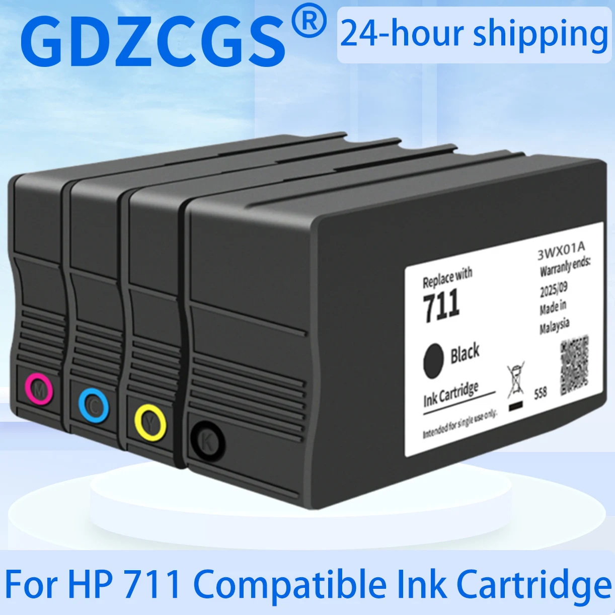 711 711XL Ink Cartridge For HP 711 HP711 Ink Cartridge Compatible For ...