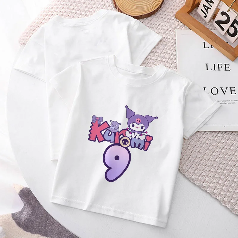 

Children T-shirt Kuromis Number 123456789 10 11 12 13 14 Kawaii T Shirt Cartoons Anime Tee Shirts Kid Boy Girls Casual Clothes