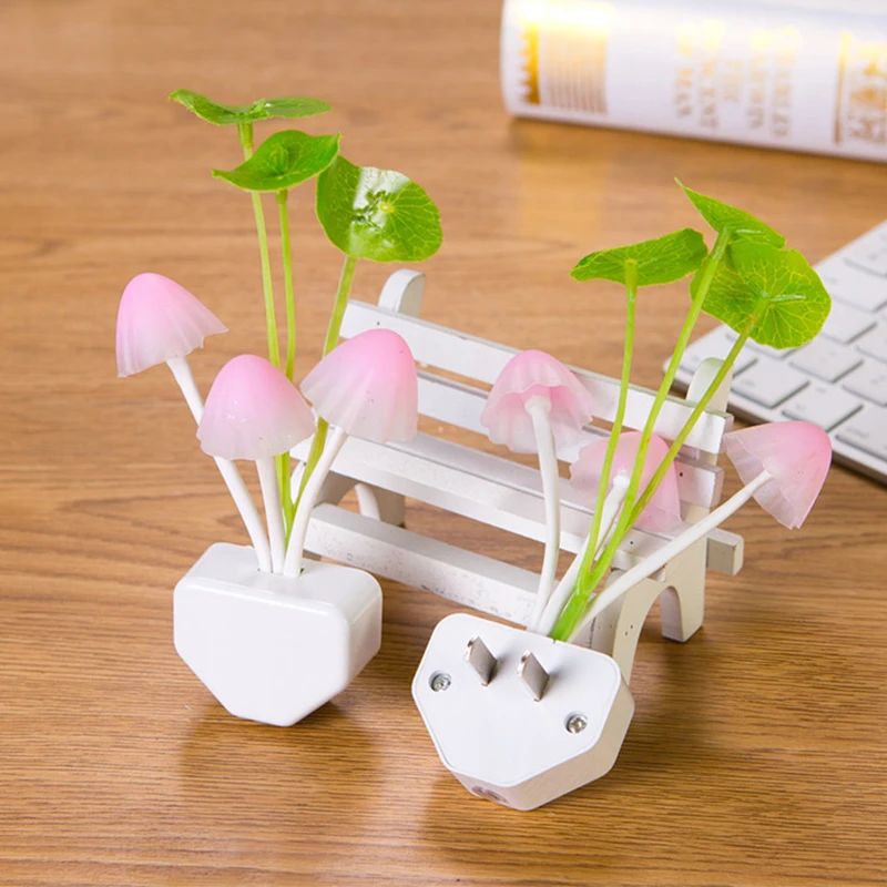 

Mushroom Night Lights Lotus Leaf Discoloration Motion Induction Home Decoration Wall Lamp Automatic Switch Creative Book Light
