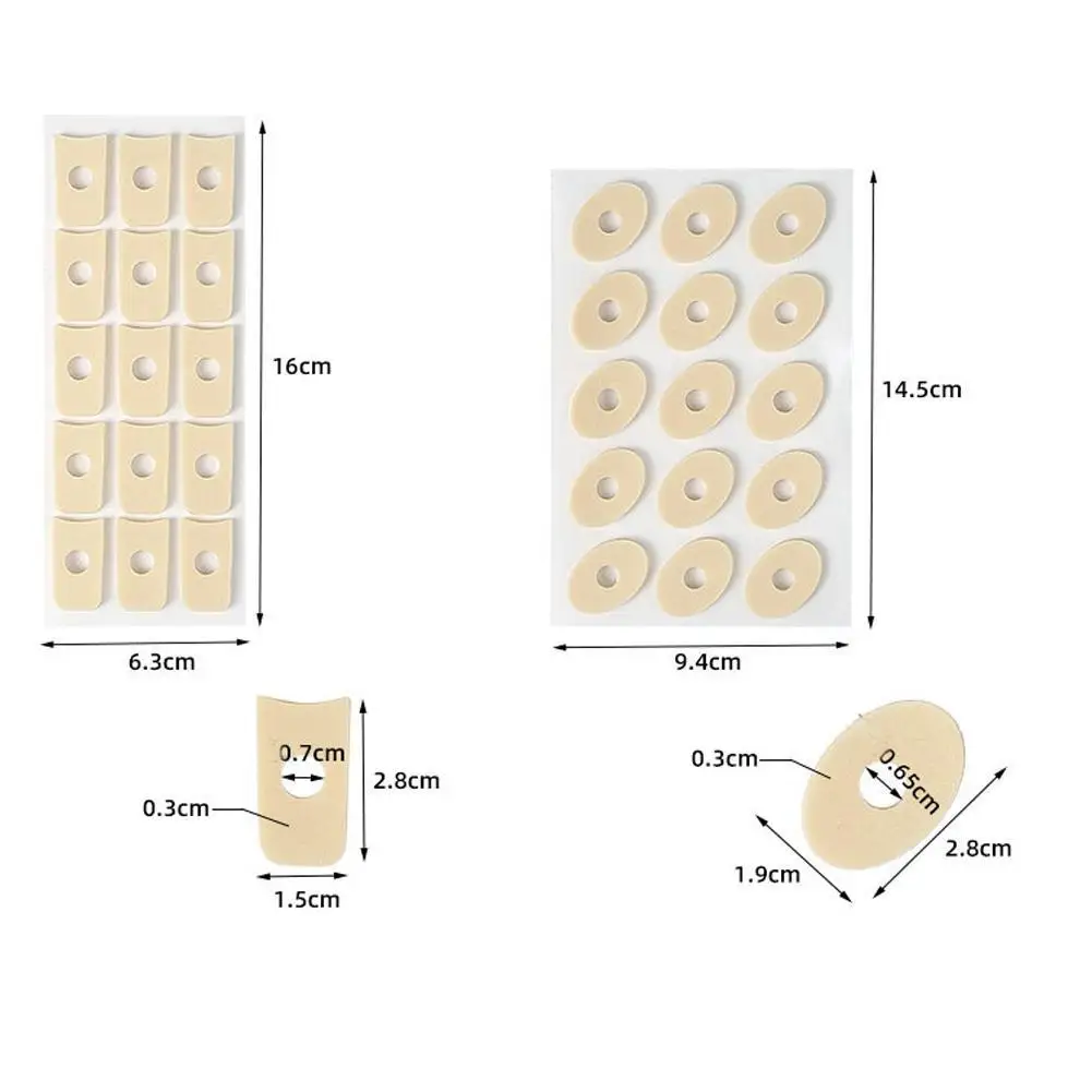 15PCS/Sheet Callus Cushions Shoes Heel Pad Foam Round Toe Foot Corn Bunion Protectors Pads Medical Plaster Foot Corn Removal