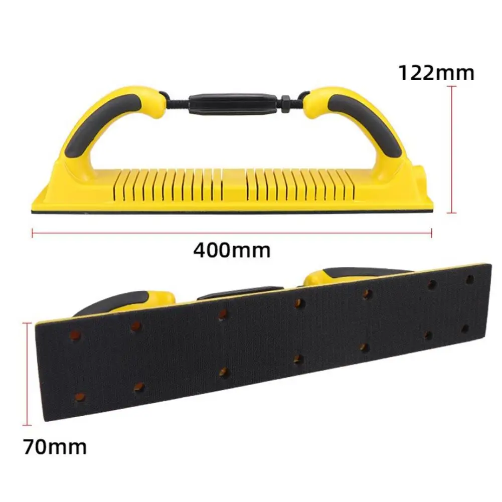 

1pc Dry Grinding Hand Push Board Putty Ash Hand Planer Rectangular Vacuum Arc Sandpaper Grinding Ash Board Body Polishing Tool