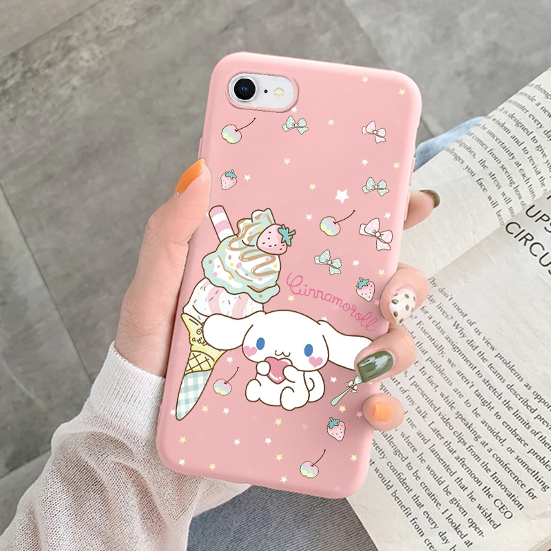 thumbnail image 1 of Funda de silicona suave para iphone, carcasa con diseño de Kuromi Melody, Sanrio, para iphone 7, 8 Plus, SE 2020, SE2020, 1 of 5