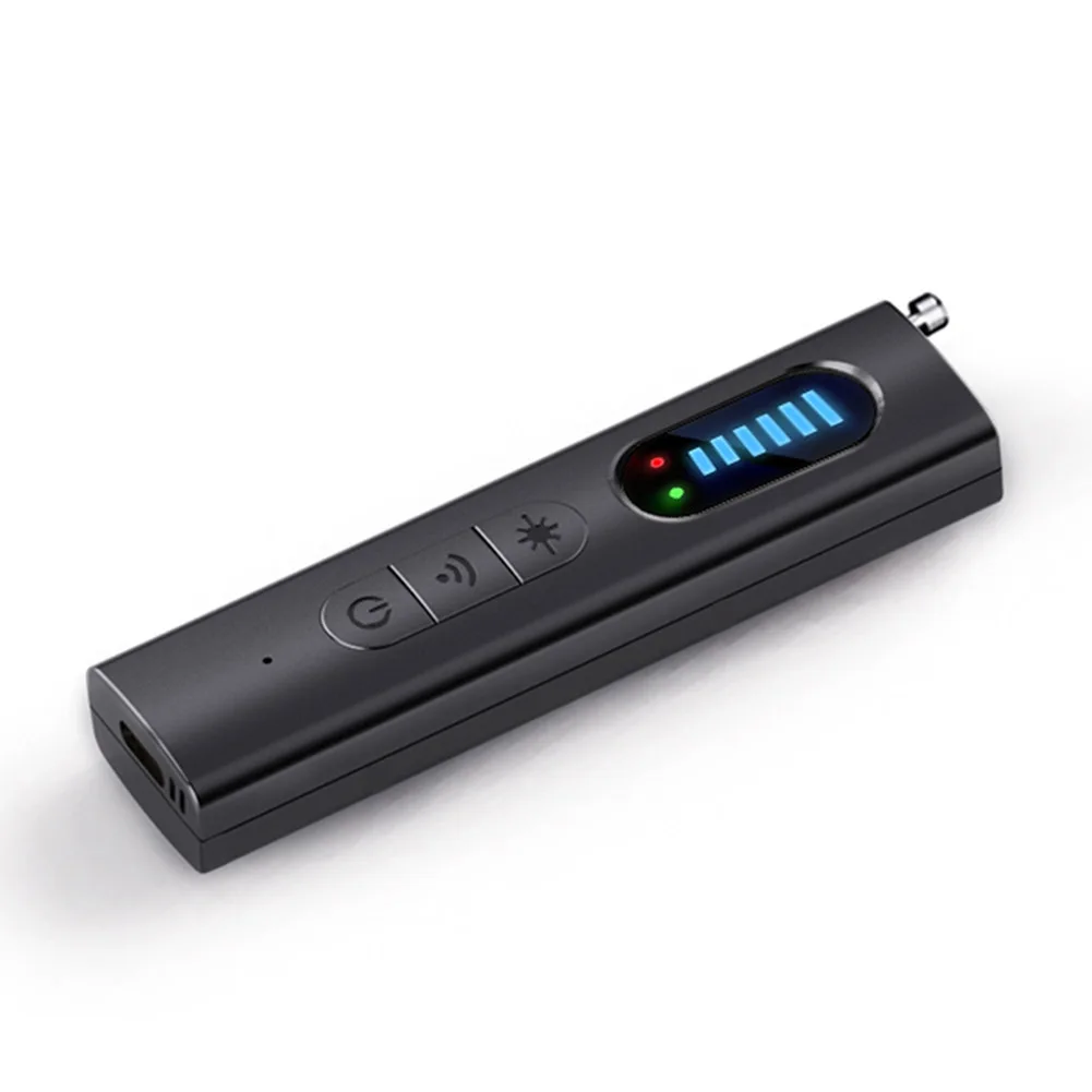 Wireless Bug Detectors 5 Levels Adjustable Sensitivity GPS Detector Electronic Sweeper for Travel Hotel Car for Office Bathroom