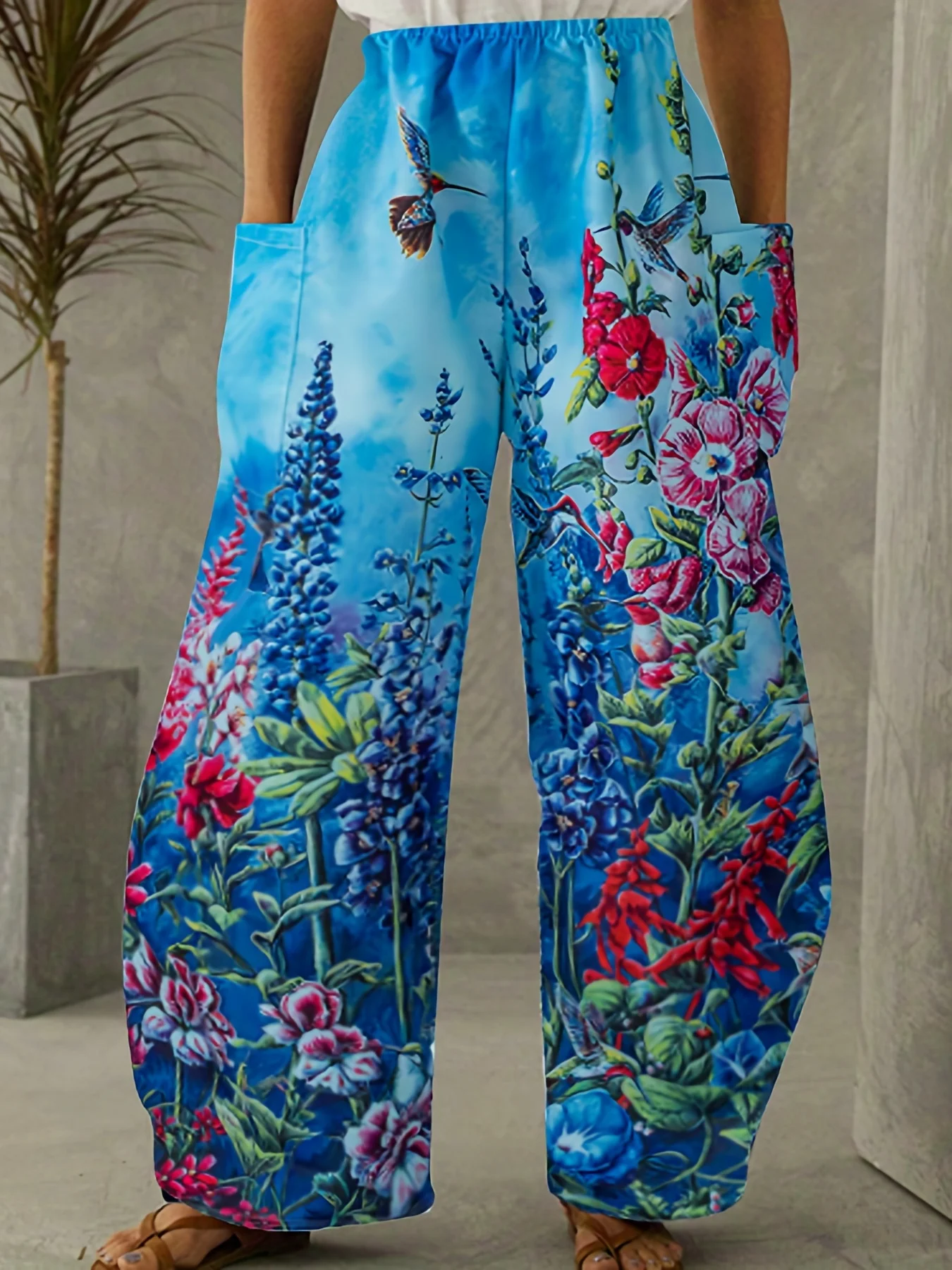 Early Autumn 2023 New Women's Casual Capris 3D Flower Fashion Pants Y2K  Bohemian Style Women's Long Lantern Pants - AliExpress