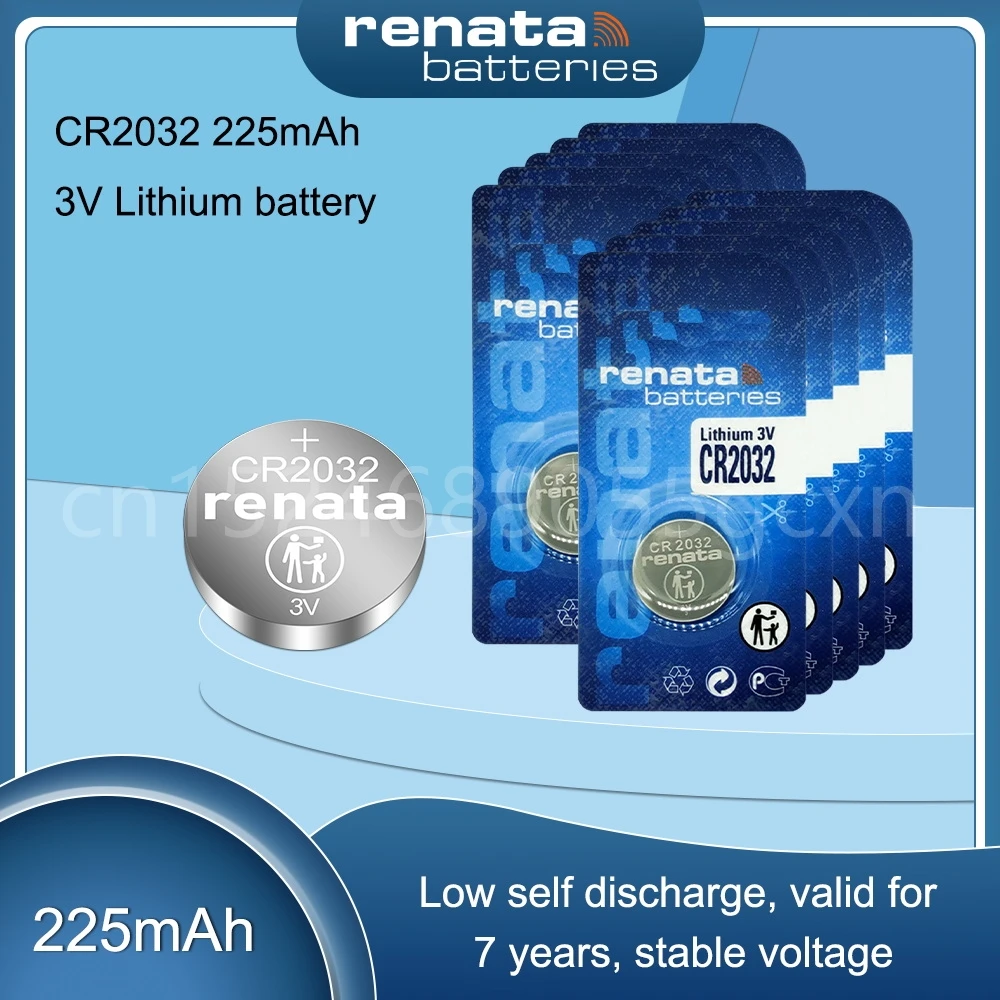 

RENATA 3 в CR2032 CR 2032 литиевая батарея, Кнопочная монетница для игрушечного автомобиля, пульт дистанционного управления, калькулятор, часы швейцарского производства