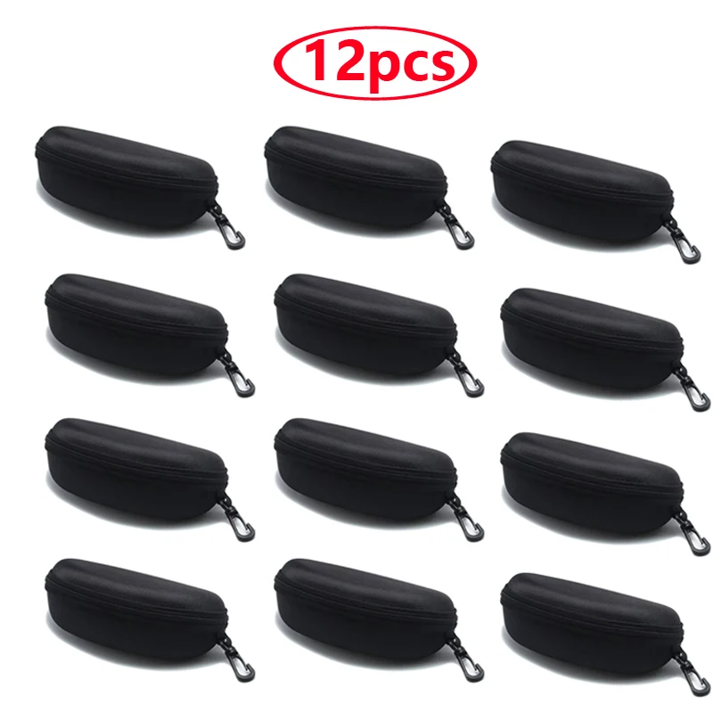 Compact Hard-Shell Eyewear Travel Case with Carabiner Clip