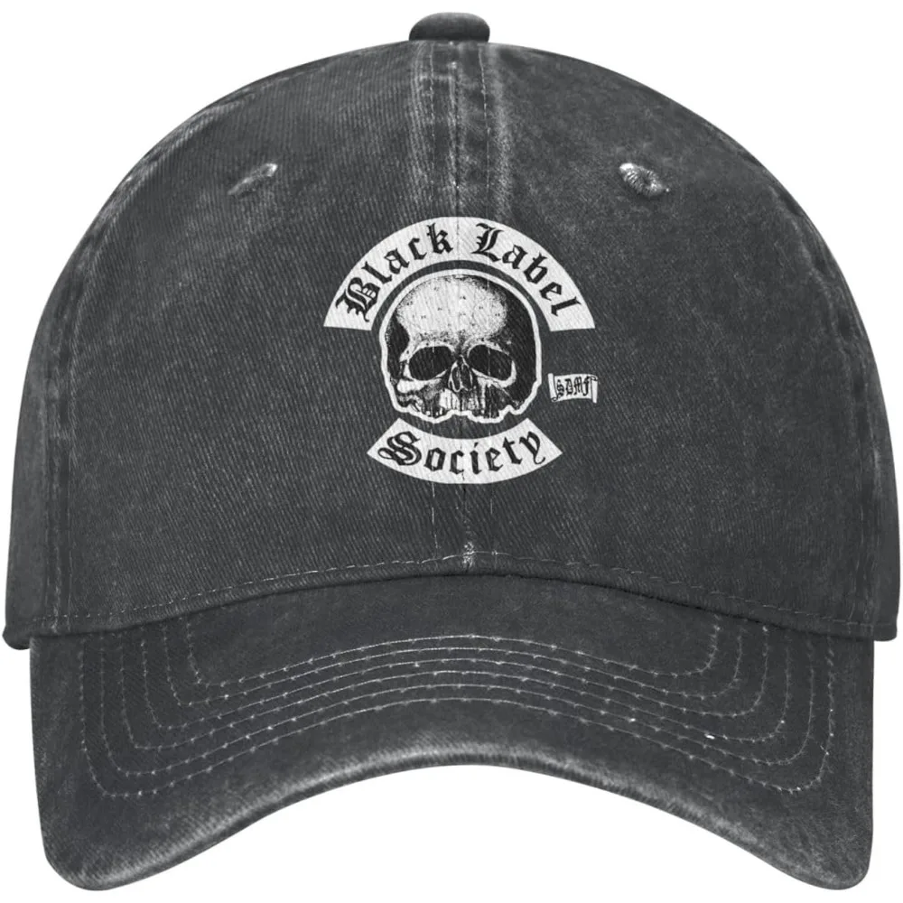 Music Label Music Society Baseball Cap Vintage Washed Denim Cap Unisex Casual Outdoor Sport Hat