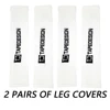 2 pairs of Leg Compression Sleeves Full Leg Sleeve Long Knee Brace Knee Support Protect Basketball Football Volleyball Cycling 2