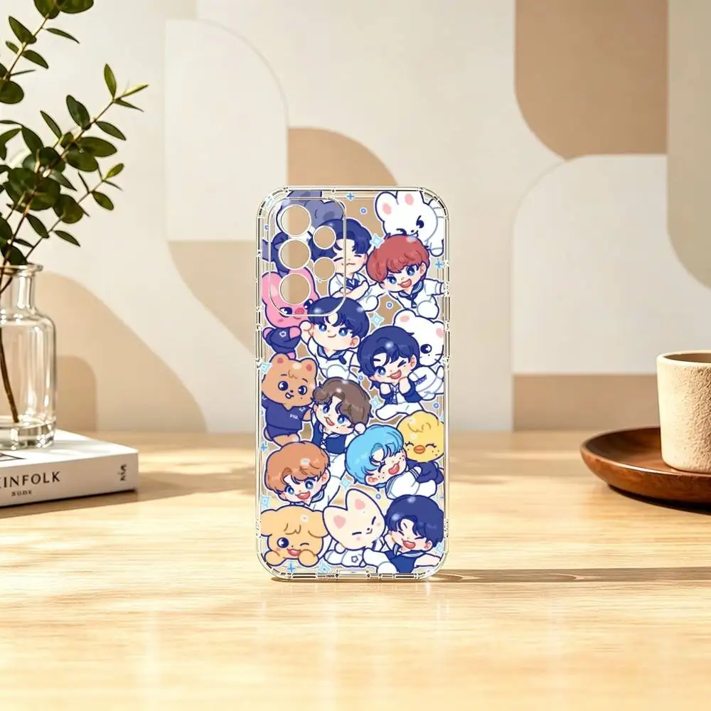 S-Stray-Kids S-Skzoos Kpop Gift Transparent Silicone Soft Phone Case