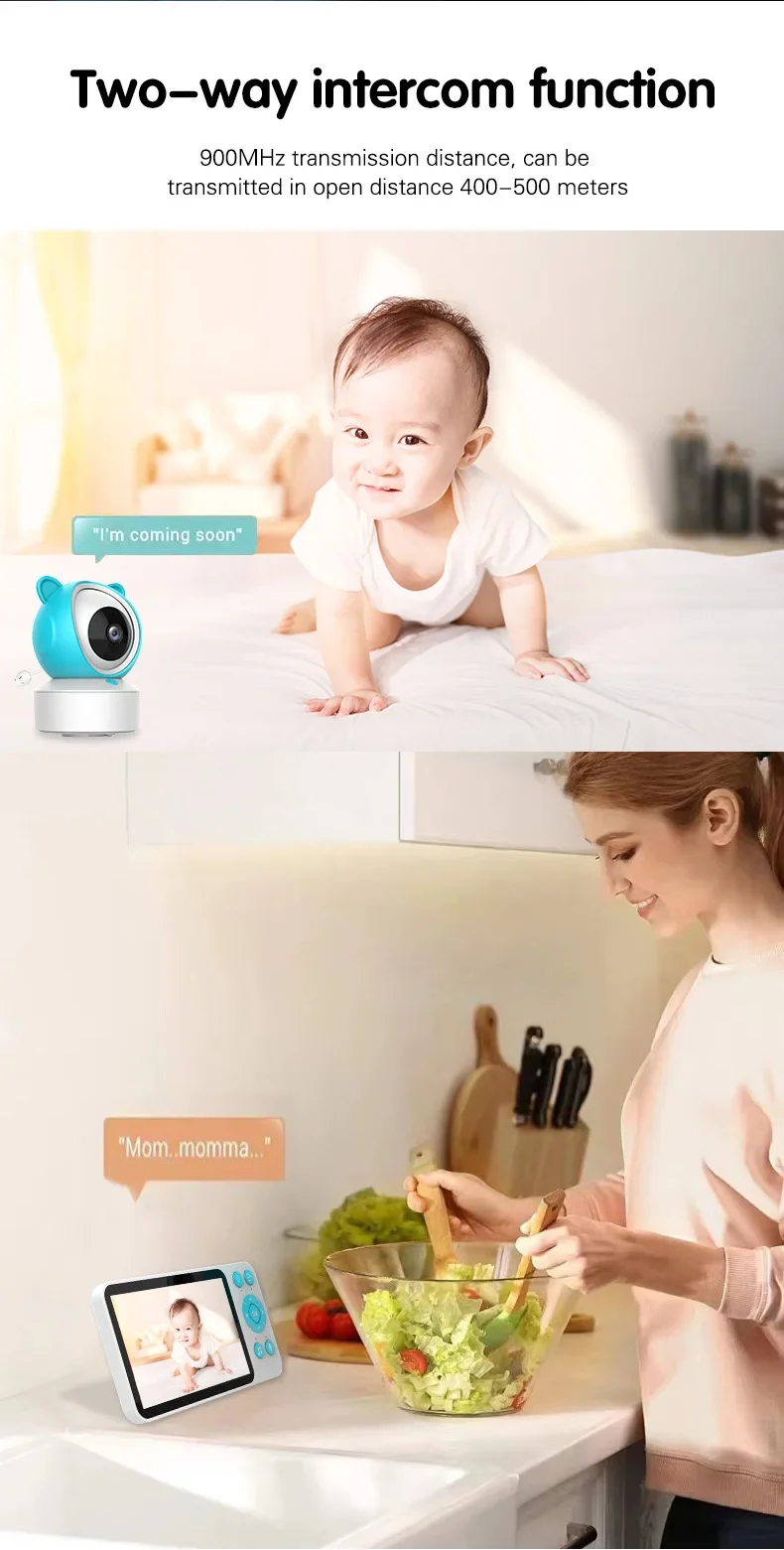 Babyphone video sans fil C8 + écran - Tuya 10 undefined