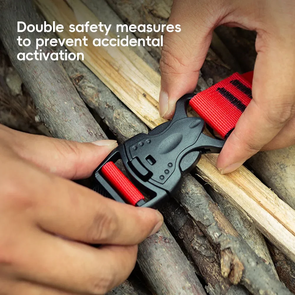 2Pcs Portable Cargo Tie Down Luggage Belt Strap Quick Release Buckle 0.6/1/1.5M Baggage Secure Strap for Camping Hiking Hunting