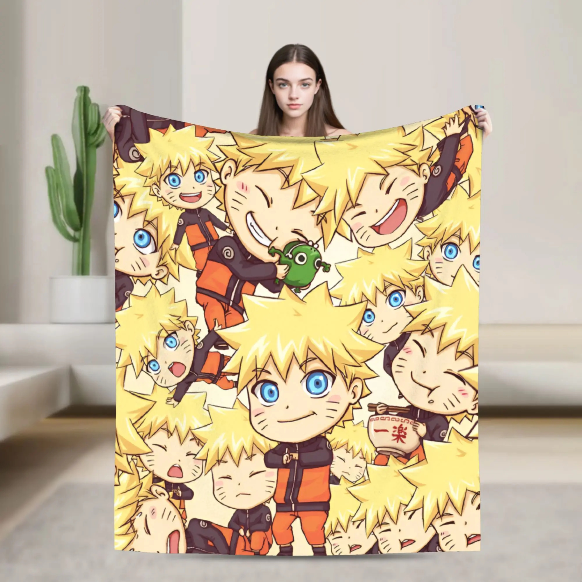 Luxurious Naruto Inspired Soft Fleece Blanket - Warm Flannel Manga Throw