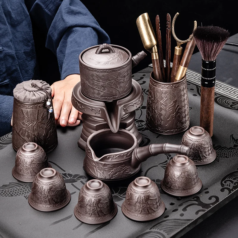 

Gaiwan Pot Tea Set Porcelain Luxury Chinese Bubble Chinese Kung Fu Tea Set Strainer Jogo De Xicaras Kitchen Accessories AB50TS