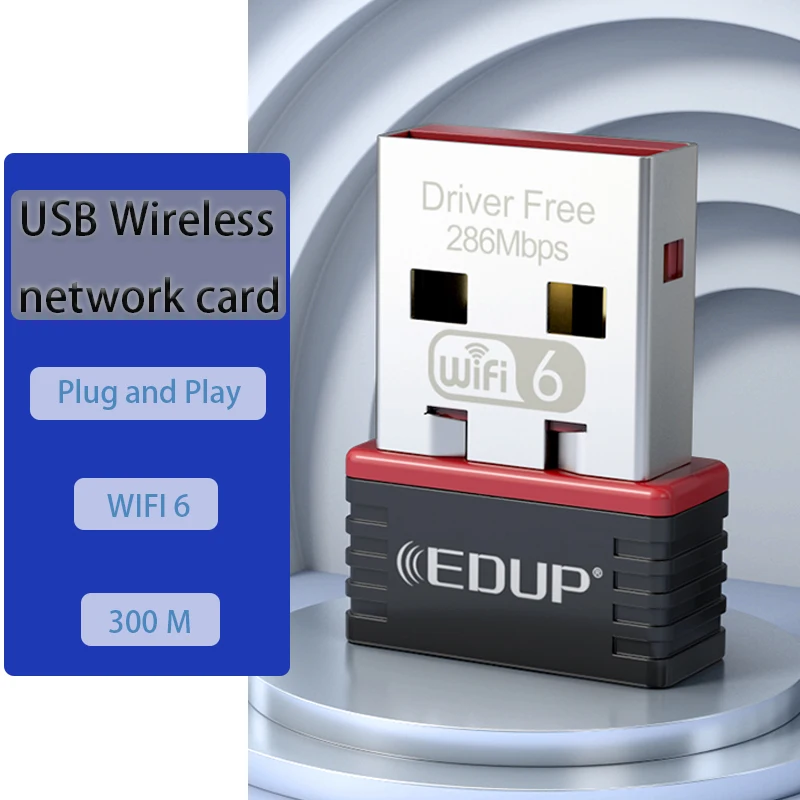 300Mbps Game Usb Card Usb Mini Network Card Drive Scheda Lan Gratuita Scheda Di Rete Wireless Plug And Play Condividi Ricevitore Wifi Wifi6