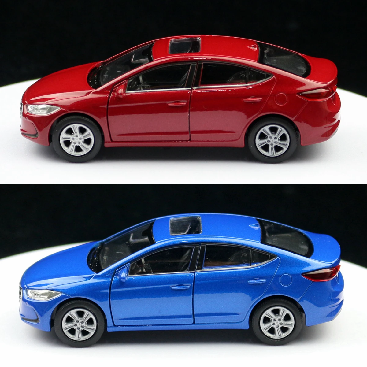 1/36 Hyundai Elantra Toy Car Model Welly Diecast Metal Alloy Vehicle Miniature Pull Back Collection Gift For Children Boys Kid 5