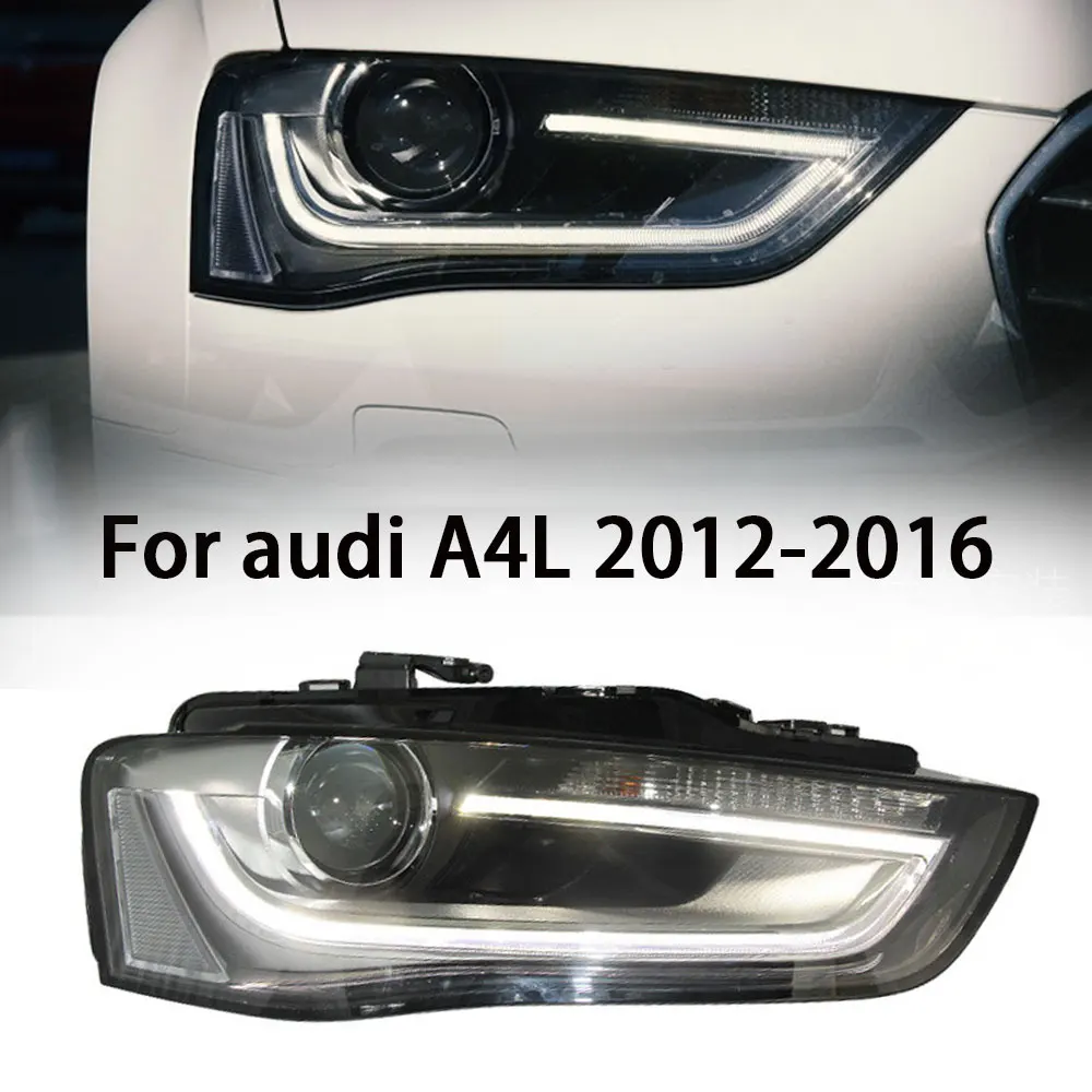 

Автомобильные передние фонари для Audi A4L 2013-2016 to high style full светодиодный DRL, фара с динамическим сигналом, аксессуары для фар с биксеноновым лучом