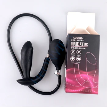 Go Out Silicone Inflated Super Big Anal Plug Dildo Pump Butt Plug Anal Dilator Prostate Massage Anus Extender Dilatador Sex Toys 6