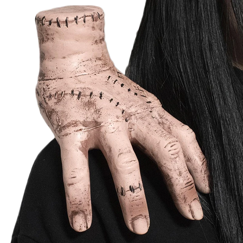Хэллоуин, страшные реквизиты, розыгрыш или лечение, сломанная рука, Адамс, семейная латексная статуя на ладонь, домашний декор, настольные поделки