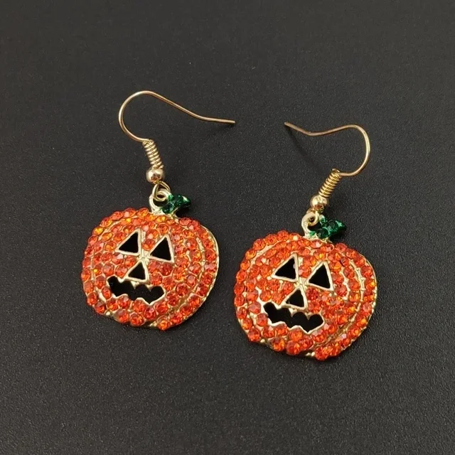 New Halloween Earrings Pumpkin Skull Metal Earrings Female Jewelry Ghost Festival Female Ear Jewelry Earring 6