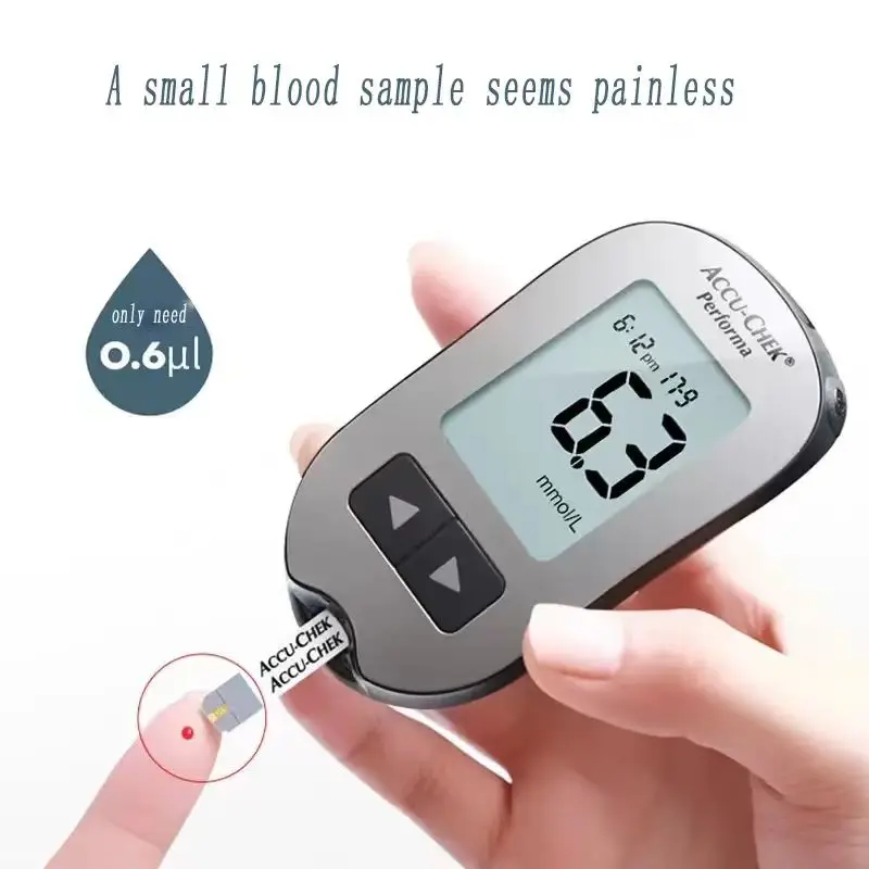 Accu Chek Performa Strisce Reattive Per Glucosio E Lancette Set Monitor Misuratore Di Glucosio Nel Sangue Kit Di Test Misuratore Di Glucosio Accu Chek