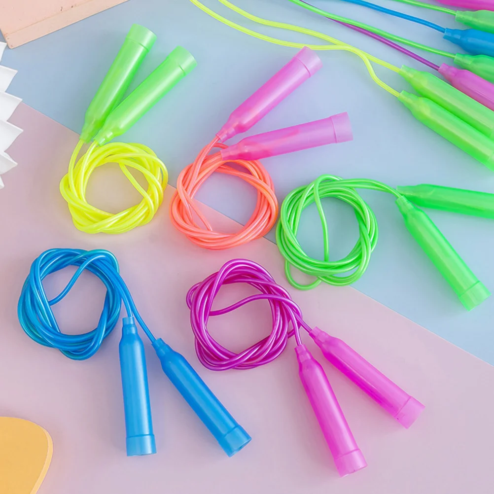 

Adjustable Length Jumping Ropes Plastic Handle Toys Sports Fitness Exercise Equipment For Kids