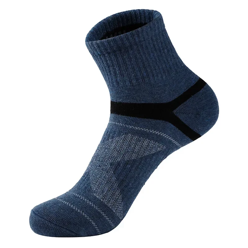 1 Pairs Men's Running Socks Cotton Absorb Sweat