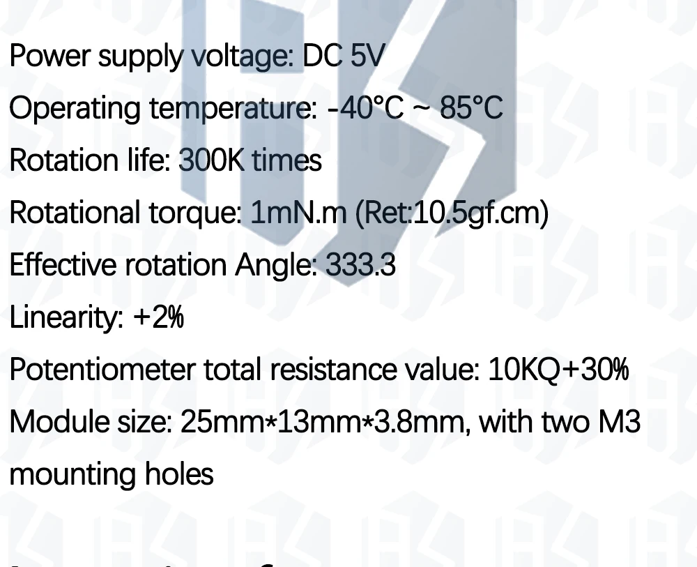 1~10PCS CJMCU-103 CJMCU 103 Drehwinkelsensor SMD Staubdichtes Winkelsensierpotentiometer-Modul SV01A103AEA01R00 – Detail 24