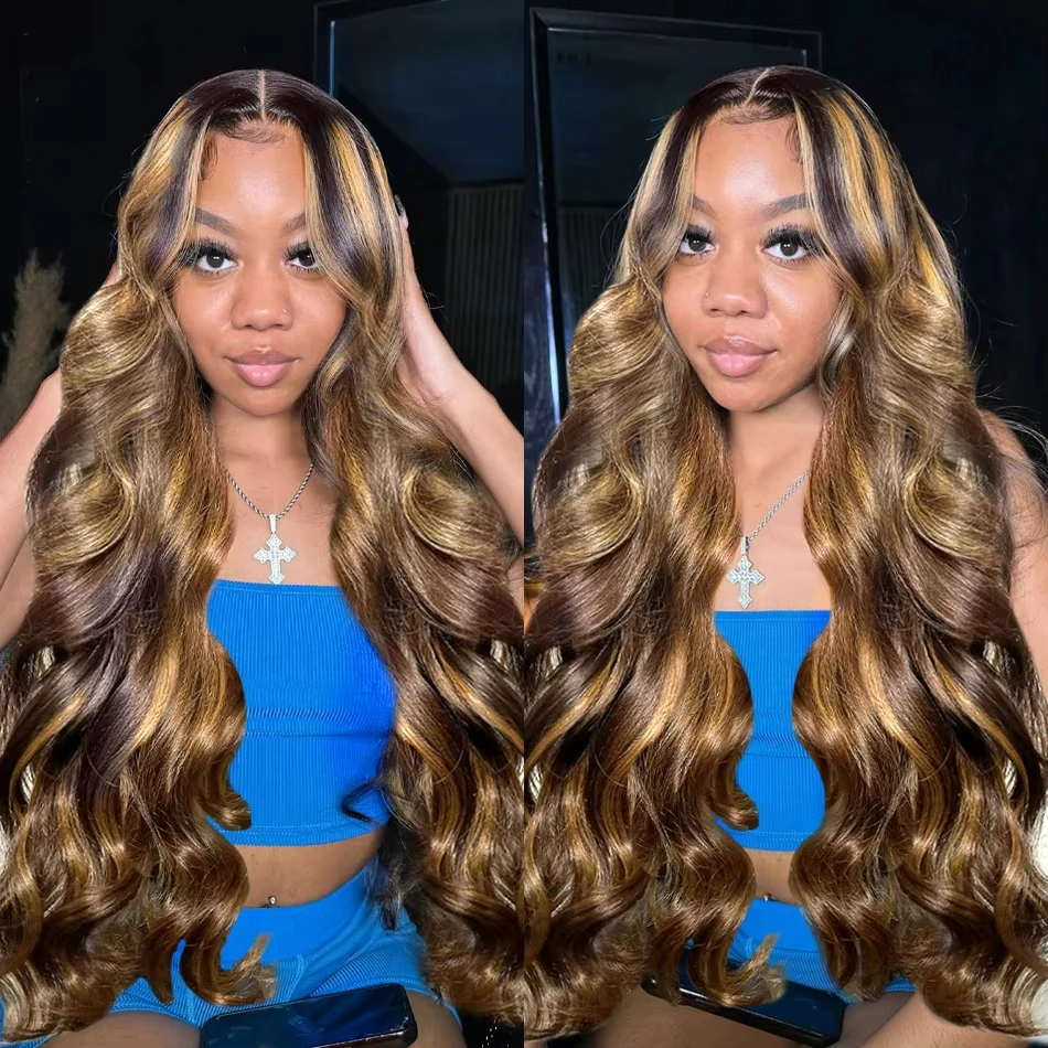 Honey Brown Body Wave Human Hair Extensions