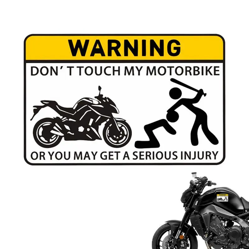 

Don't Touch Sticker For Bikes Unique Motorcycle And Car Sticker Decal Warning Plate Sticker For Automobile And Cars Accessories