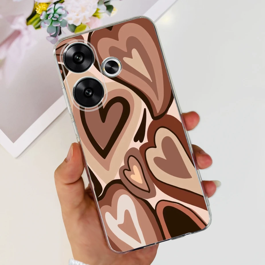 Stylish Painted Soft Silicone Phone Case - 6.79'' Protective Back Cover