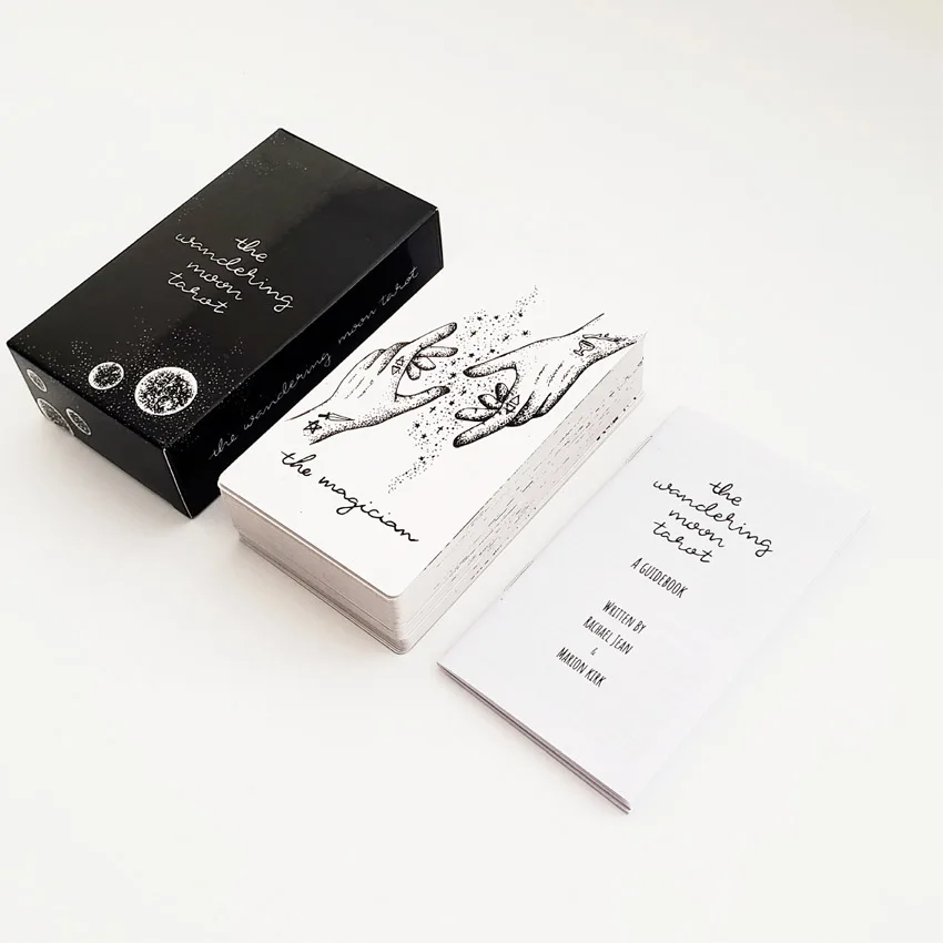 12x7 cm Paper Manual The Wandering Moon Tarot Deck Card Game 2