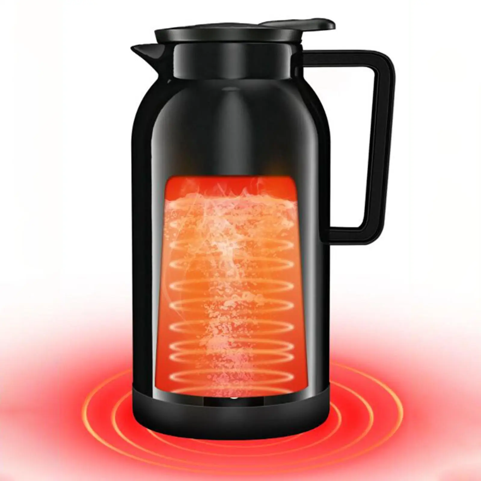 

Electric Car Kettle 1300ml 12Hrs Warmer for Water Tea Coffee Milk 24V for Self Driving Tour Drivers Businessmen Camping Truck