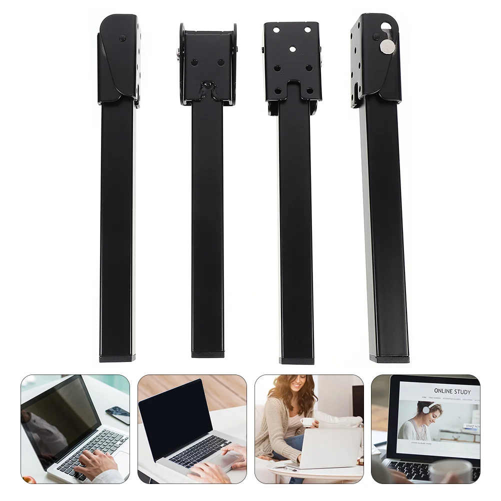 

4 Pcs Lap Desk For Laptop for Bed Square Tube Base Leg Replace Small Support Legs Accessories Furniture