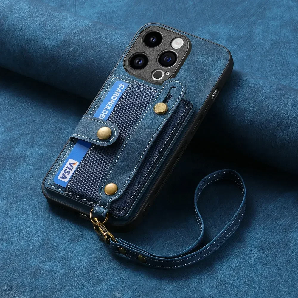 Leather Wristband Card Case – Sleek Back Cover