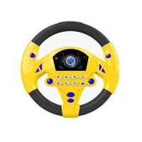 Children Simulation Steering Wheel Toy 360° rotation driving early education machine simulator with Light Sound toys for kids 2