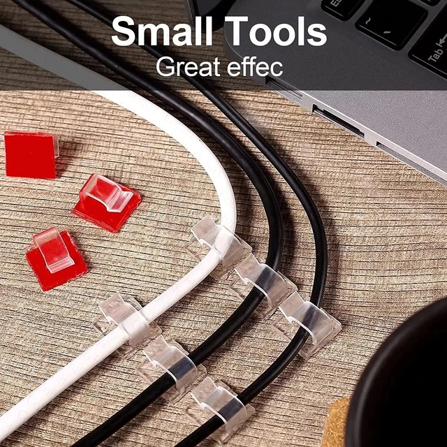 케이블 엉킴 해결을 위한 혁신적인 자체 접착 케이블 클립