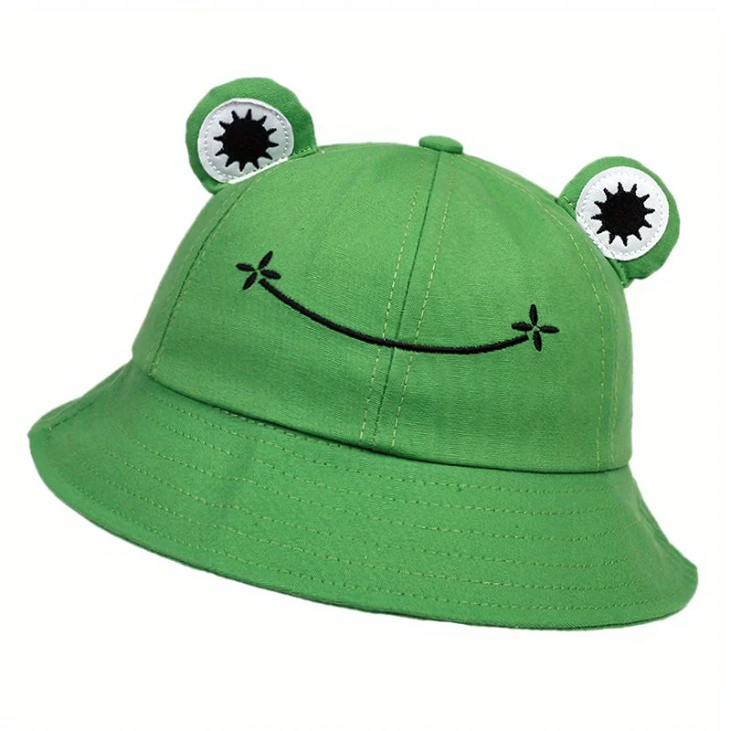 Summer Fishman Hats Frog Hat Female Autumn Versatile Internet Celebrity Sun Protection Bucket Hats Cute Cartoon Personality sun hat bucket hat women bucket hat women hat