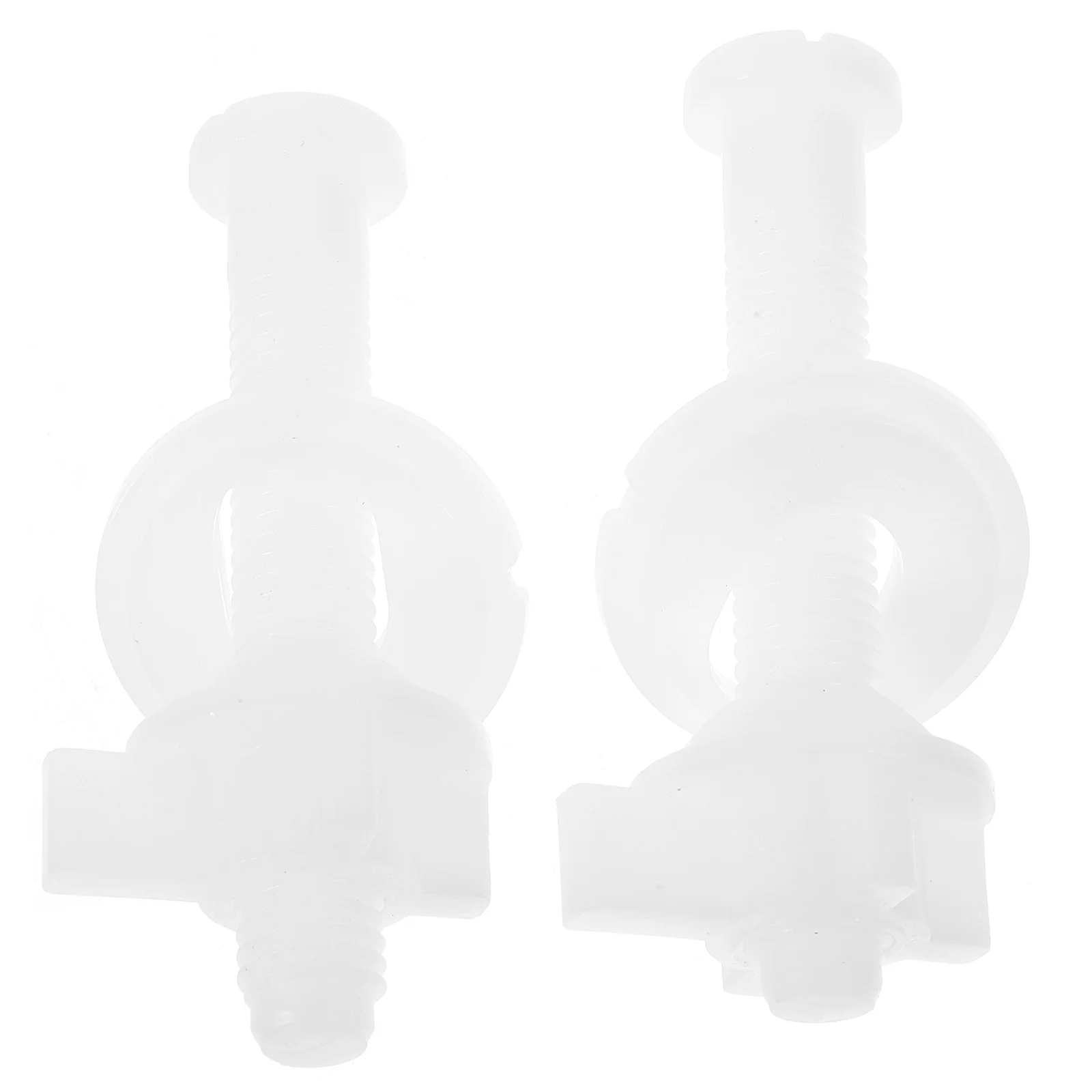

2 Pcs Bolt Restroom Accessories Toilet Seat Parts Plastic Bolts and Nuts Washer Replacement for