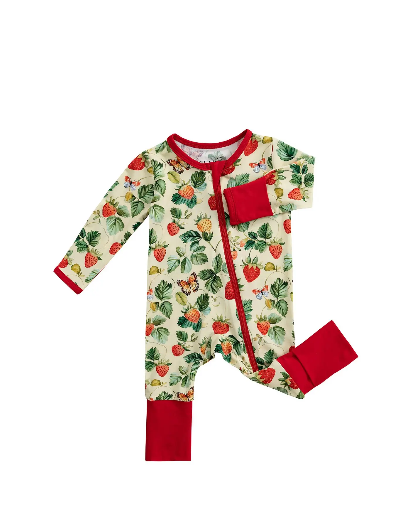 All-Season Baby Romper Bamboo Fibre Fabric Zip Fastening Newborn Clothing 0-24 Months 3