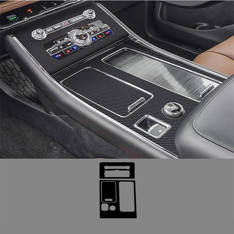 

Carbon Fiber for Lincoln Aviator 2022 Interior Sticker Moulding Trim Strips Center Console Gear Shift Door Panel Car Accessories