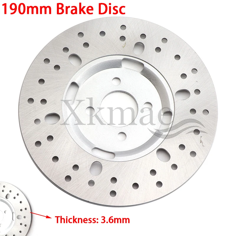 190Mm Front Rear Disc Brake Disc Plate For 50Cc-125Cc Cross-Country Motorcycle Atv Kart Front And Rear Brake Discs