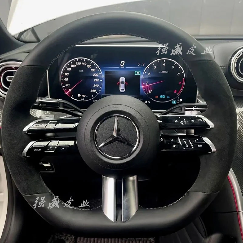 本革の車のステアリングホイールカバー,メルセデスベンツcクラス