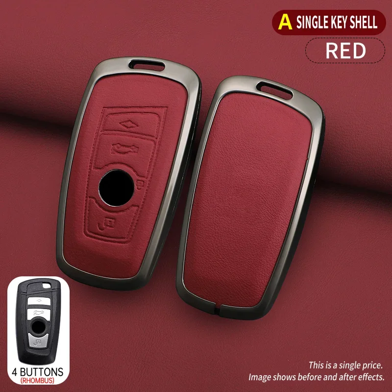 아연 합금 자동차 원격 키 케이스 커버, BMW 1 2 3 4 5 6 7 시리즈 X1 X..